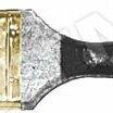фото Кисть флейцевая ''Стайл'', искусственная черно-белая щетина, деревянная ручка 2'' (50 мм) (1185)