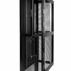 фото Шкаф серверный ПРОФ напольный колокейшн 46U (600х1000) 2 секции дверь перфорированная 2 шт черный в сборе ШТК-СП-К-2-46.6.10-44АА-9005 (ШТК-СП-К-2-46.6.10-44АА-Ч)