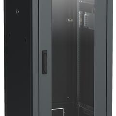 фото Шкаф сетевой 19' ITK LINEA N 28U 600х800мм стеклянная передняя дверь черный (LN05-28U68-G)