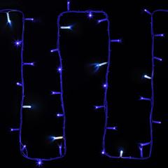 фото Гирлянда профессиональная Дюраплей LED Flashing 20м 200LED белый каучук, мерцающий ''Flashing'' (каждый 5-й диод), Синяя (315-183)