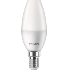 фото Лампа светодиодная LED Свеча 6 Вт 620 Лм 4000 К E14 К 220-240 В IP20 Ra 80-89 (класс 1В) ESS PHILIPS (929002971107)