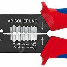 фото Пресс-клещи для резки и зачистки кабеля опрессовки кабельных наконечников и штекеров 3 гнезда обжим кабельных наконечников с изолятором и кабельных соединителей: 05-60 мм (AWG 20 - 10) j обжим штекеров открытых неизолированныеованных шириной 63 (KN-9722240SB)