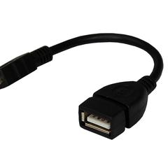 фото Кабель USB OTG mini USB на USB Кабель 0.15 м черный (etm18-1181)