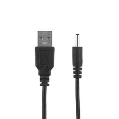 фото Кабель USB штекер - DC разъем питание 1,4х3,4 мм, спираль 1,5 м (etm18-0235)