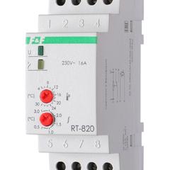 фото Терморегулятор RT-820 (+4°C-+30°C) на шину DIN, с датчиком RT на проводе, 16А (140F1079R)