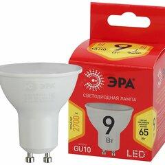 фото Лампа светодиодная ECO LED MR16-9W-827-GU10  (диод, софит, 9Вт, тепл, GU10) (10/100/4000) ЭРА (Б0044088)