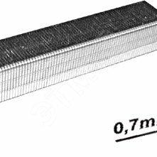 фото Скобы для степлера закалённые усиленные Профи 11.3 мм х 0.7 мм (узкие тип 53) 12 мм, 1000 шт