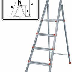 фото Лестница-стремянка стальная, 6 ступеней, вес 7.65 кг (65334)
