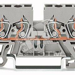 фото Клемма 4-проводная проходная (870-831)