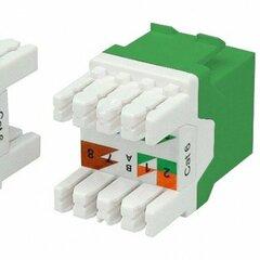 фото Вставка KJ8-8P8C-C6-180-GN Keystone Jack RJ-45(8P8C) категория 6 зеленая (KJ8-8P8C-C6-180-GN)