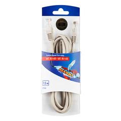 фото Патч-корд U/UTP. категория 5e. RJ45-RJ45. неэкранированный. PVC серый. 1.5 м (etm06-3202)