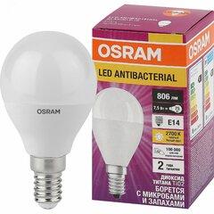 фото Лампа светодиодная LED Antibacterial Шарообразная 7,5Вт (замена 75 Вт), 806Лм, 2700 К, цоколь E14 OSRAM (4058075561298)