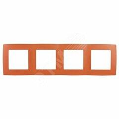 фото Рамка на 4 поста, Эра12, оранжевый, 12-5004-22 (Б0019414)