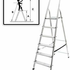 фото Лестница-стремянка алюминиевая, 7 ступеней, вес 4.9 кг