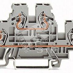 фото Клемма двухуровневая L/L серая (870-501)