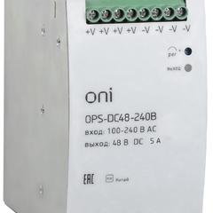 фото Блок питания OPS 220В AC/48В DC 240Вт ONI (OPS-DC48-240B)