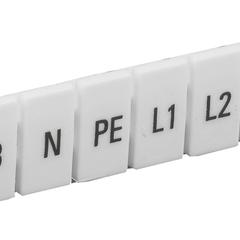 фото Маркеры для КПИ-4мм2 с символами ''L1, L2, L3, N, PE'' IEK (YZN11M-004-K00-A)