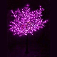фото Фигура уличная светодиодная Дерево Сакура H3.6м диаметр кроны 3м фиолетовые светодиоды IP54 понижающий трансформатор в комплекте (531-236)