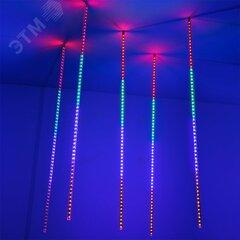 фото Гирлянда светодиодная декоративная ARD-ICEFALL-CLASSIC-D12-1000-5PCS-CLEAR-120LED-LIVE RGB (230V, 11W) (ARDCL, IP65) (026056)