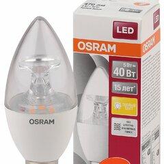 фото Лампа светодиодная LED 5.4Вт E14 LS CLB40 тепло-белый прозрачная свеча OSRAM (4058075318120)