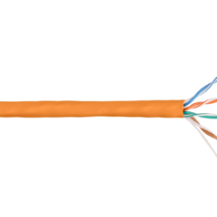фото Витая пара СORDLINE U/UTP 4 пары 5e Сu 24A        G(0,51мм) вн.LSZH орн.305м (CL-CuI5E04U-051SO-LSZH-OR-305)
