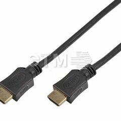 фото Кабель HDMI - HDMI, длина 1 метр (GOLD) (PE пакет) PROconnect (etm17-6202-8)