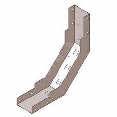 фото Лоток замковый глухой КПЗГ 100х100-90 УТ1,5 для поворота трассы вверх на 90, оцинкованный лист(толщина покрытия 10 -18 мкм) S1,0 (П0000000895)