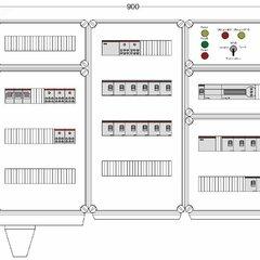фото Щит управления электрообогревом DEVIBOX HR 18x2800 D850 (в комплекте с терморегулятором) (DBR022)