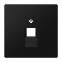 фото Плата (фиксация винтом) для одного модуля, термопласт, черный матовый (LS969-1UASWM)