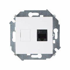 фото Simon15 Розетка компьютерная RJ45 категория 5е    AMP белый (1591551-030)