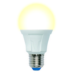 фото LED-A60 13W/3000K/E27/FR PLP01WH Лампа светодиодная. Форма «А», матовая. Серия Яркая. Теплый белый свет (3000K). Картон. ТМ Uniel. (LED-A60 13W/3000K/E27/FR)