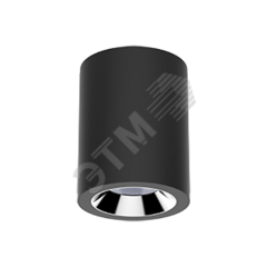 фото Светильник LED DL-02 Tube накладной 220*150 55W 3000K 35° RAL9005 черный матовый (V1-R0-T0391-20000-2005530)