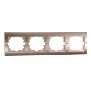 фото DERIY Рамка 4-ая горизонтальная светло-коричневая металлик (702-3100-149)