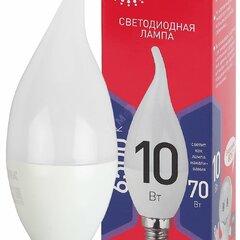 фото Лампа светодиодная LED BXS-10W-865-E14 R  (диод, свеча на ветру, 10Вт, хол, E14) (10/100/2800) ЭРА (Б0045343)