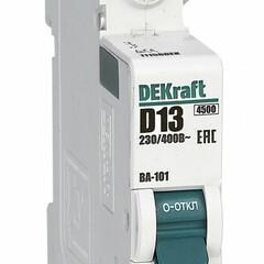 фото Автоматический выключатель 1Р 13А характеристика D ВА-101 4.5кА (11156DEK)