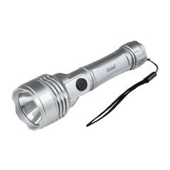 фото S-LD044-C Silver Фонарь Uniel серии Стандарт «Simple Light — Gambit», пластиковый корпус, 0,5 Watt LED, упаковка — кламшелл, 2хАА н/к, цвет серебро (SLD044CS)