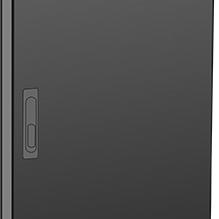 фото Дверь металлическая ITK для шкафа LINEA N 33U 600 мм черная (LN05-33U6X-DM)