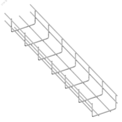фото Лоток проволочный 550х60 L=3,0м оцинк./полимер. (RT.5506.3040.ZNRAL7032)