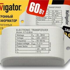 фото Трансформатор электронный 60w 12v с защитой (94432 NT-EH)