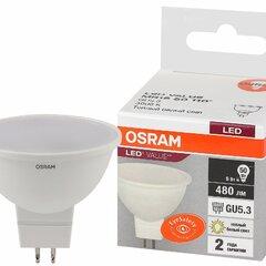 фото Лампа светодиодная LED 6 Вт GU5.3 3000К 480Лм спот 220 В (замена 50Вт) OSRAM (4058075582545)