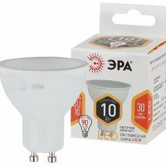 фото Лампа светодиодная LED MR16-10W-827-GU10 (диод, софит, 10Вт, тепл, GU10) ЭРА (10/100/4000) ЭРА (Б0032997)