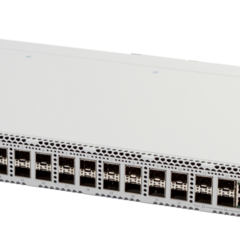 фото Коммутатор управляемый L3 PoE+ 24 порта 1000 Мб/с, 4хSFP, SFP+, 48В DC (MES2324F_DC)