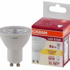 фото Лампа светодиодная LED 4Вт GU10 3000К 265лм 230V CL PAR16 (замена 35Вт) OSRAM LS (4058075481343)