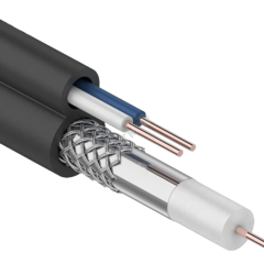 фото Кабель коакc RG59 75Ом FPE кабель пит 2х0,75мм2PV C(300м) GENERICA (CC3-R5F2-139-300-G)