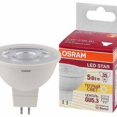 фото Лампа светодиодная LED 5Вт GU5.3 3000К 350лм 12V CL MR16 (замена 35Вт) OSRAM LS (4058075481282)