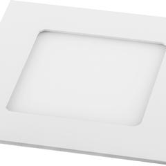фото Светильник светодиодный ДВО-6w 4000K 480Лм квадратный slim белый (AL502)