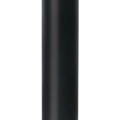 фото Светильник садово-парковый ландшафтный НТУ E27 без ламп корпус нерж. сталь поликарбонат черный столб круг 0.8м -40...+40°C IP44 JazzWay (5040779)