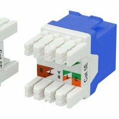 фото Вставка KJ8-8P8C-C5e-180-BL Keystone Jack RJ-45(8P8C) категория 5e синяя (KJ8-8P8C-C5e-180-BL)