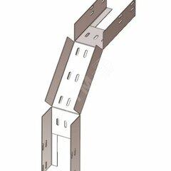 фото Лоток перфорированный КС 200х65-90 УХЛ1 для поворота трассы вниз на 90 покрытие 10-18 мкм S1 оцинкованный (0786)