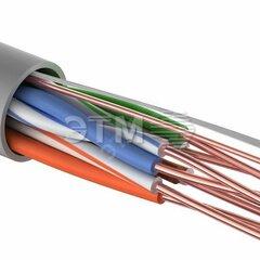 фото Кабель UTP PROconnect 4PR 24AWG CCA CAT5e PVC серый бухта 100 м (etm01-0043-3-100)